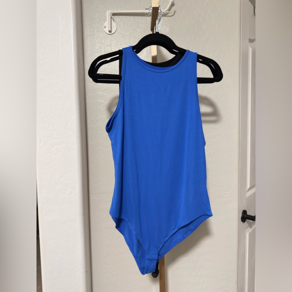 NWOT Blue Sleeveless Bodysuit